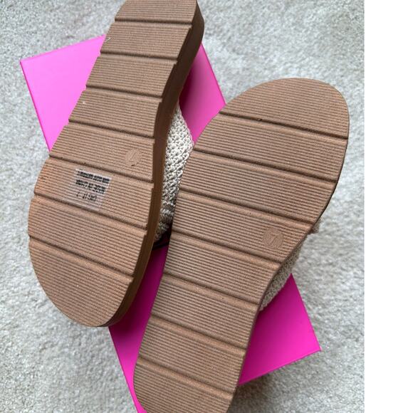 NEW Corkys Dig It Sandals Women's Size 7 Ivory Boho Coquette Twee Slides Comfort - Picture 4 of 7